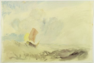 A Sea Piece - A Rough Sea with a Fishing Boat, 1820-30 by Joseph Mallord William Turner